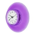 thumbnail image 4 of Reloj de pared mini lindo espejo de baño con succión impermeable, púrpura, 4 of 7