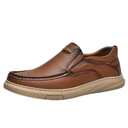 

LYSICSKINEM Mens Shoes Casual on Leather foreign Trade Autumn Cowhide Spring Summer Casual Men s Shoes Men s Leather Shoes Comfortable Leather Lazy Shoes Casual Shoes