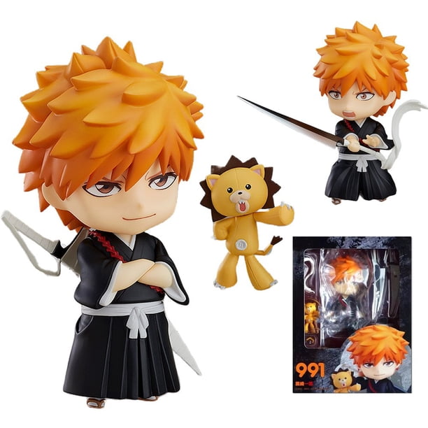 Figura de acción de PVC de edición de lujo de 33CM, modelo coleccionable de Anime Bleach GK Kurosaki Ichigo Gong Bohan LED