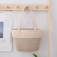 thumbnail image 1 of ‌Yatlte 11x10in Woven Straw Beach Bag - Cotton Rope Tote with Zipper Pouch for Vacation Essentials, Water-Resistant Boho Handbag for Pool/Weekend/Market‌, 1 of 8