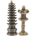 thumbnail image 1 of KAKOWELY 2 faroles de torre decorativos de aleación, para decoración de paisajes al aire libre., 1 of 5