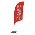 thumbnail image 1 of Showdown Displays 810029TTU-002 7,5 Pi Texas Tech Rouge Raiders Rasoir Plume Drapeau NCAA avec Base en Croix - No.002, 1 of 1