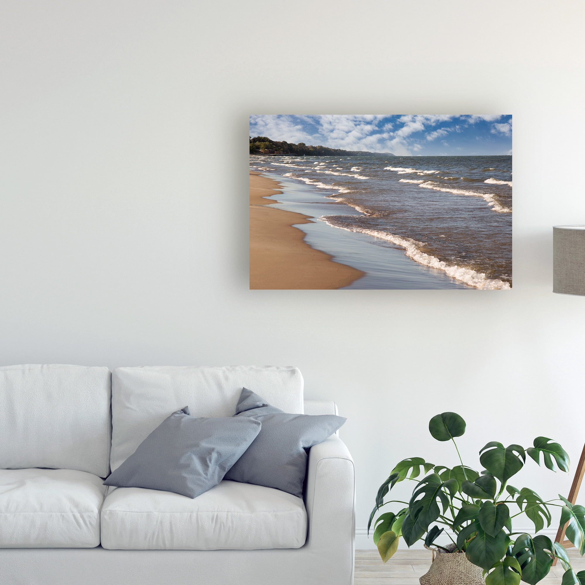 Trademark Fine Art 'West Michigan October' Canvas Art by Monte Nagler