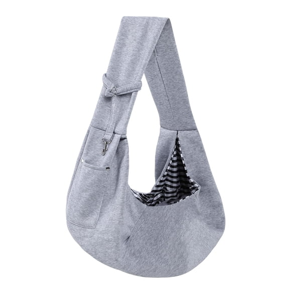 Transportín para perros ARZQUT reversible con bolsillo de almacenamiento gris