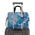 thumbnail image 2 of 16" Laptop Briefcase for Work Travel Laptop Shoulder Bag Carrying Handbag Laptop Case Butterflies and Circular Motif, 2 of 8