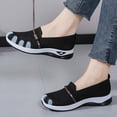 thumbnail image 7 of Hurxie Walking Shoes Women Slip on Sneakers Non Slip Work Tennis Plantar Breathable Mesh Comfortable Ladies Nursing Black, 7 of 7