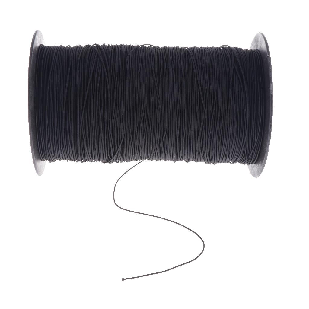 GUOOL 800m Beading Crafts Thread Necklace Bracelets Bag Chains String Cord Elastic Ropes 1mm For Making Necklace Bracelets Chains black