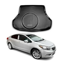 OMAC Cargo Mats Liner for Kia Forte 2014-2018 Rear Trunk Waterproof TPE Black