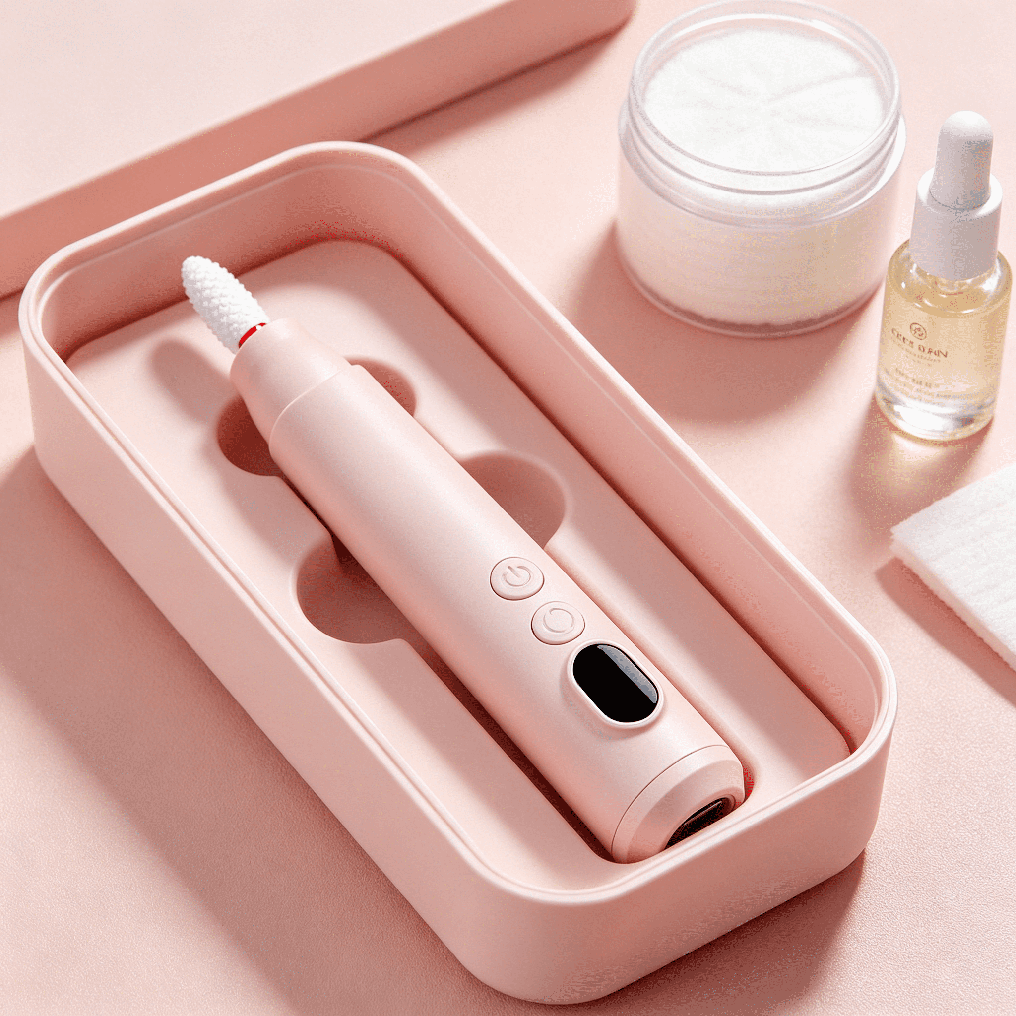 EXLEAF 2026 New Cordless Electric Nail Drill, 5 Speeds Portable Nail Sander Tools Rechargeable Nail Drill Machine for Acrylic Gel Nails, Manicure Pedicure Nail Tool (Pink)