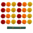 thumbnail image 1 of 100 piezas de flores artificiales de látex para decoración del hogar Flores artificiales de plástico y seda para exteriores Decoración para macetas colgantes, 1 of 8
