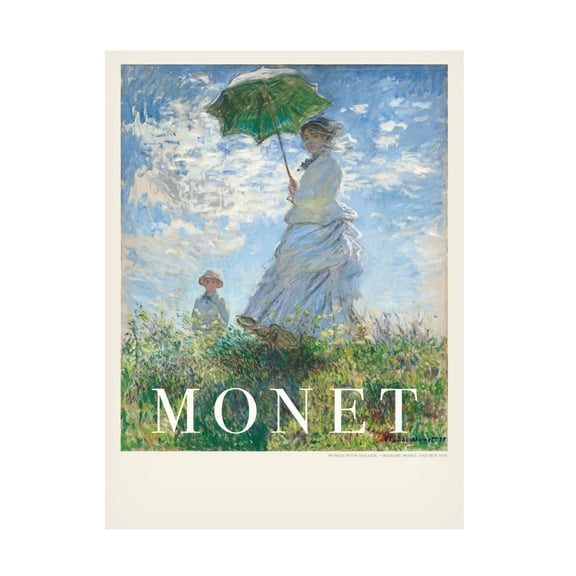 Trademark Fine Art Pictufy Woman With Parasol Canvas Wall Art