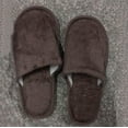 thumbnail image 2 of Men Warm Home Plush Slippers for Men Soft Slippers indoors Anti-Slip Mens Heated Slippers Winter Floor Bedroom Shoes 8-8.5, 2 of 5