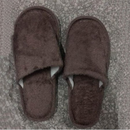 

Ediodpoh Men Warm Home Plush Soft Slippers Indoors Anti- Winter Floor Bedroom Shoes Slippers for Men Coffee 9-9.5 (44-45)