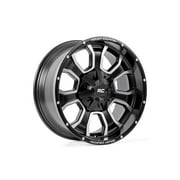 Rough Country One-Piece Series 93 Black Wheel w/ Milled Accents fits 20X10 (6X5.5 / 6X135) - 93201012