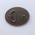 thumbnail image 6 of Antique Red Copper Western Rope Oval Custom Blank Belt Buckle, 6 of 6