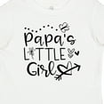 thumbnail image 4 of Inktastic Papa's Little Girl with Hearts Flower and Butterfly Girls Baby T-Shirt, 4 of 5