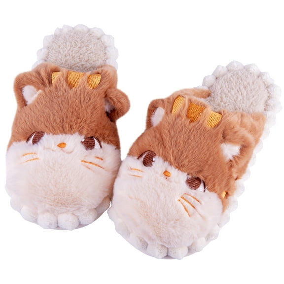 Cute Cat Slippers Women's Home Home Couple Sheep Slippers Non slip and Warm Slipper