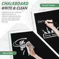 thumbnail image 5 of Chalkboard 24" x 18" inches, Magnetic Blackboard, Rustic Whitewashed Wooden Framed Chalkboards for Wedding, Kitchen and Home Decor Magnetic Wall Chalkboards Hanging Black Chalkboards, 5 of 11