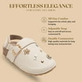 thumbnail image 4 of bebe Toddler Girls' Clogs – Slip-On Clog Sandals with Buckle Strap, Comfortable Slingback Shoes for Girls, 4 of 8