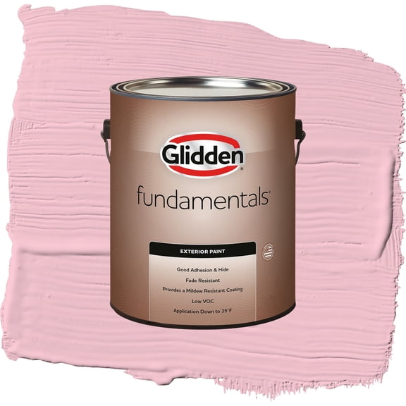 Glidden Fundamentals White Flat Exterior Paint, 1 Gallon