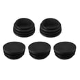 thumbnail image 1 of Uxcell 38mm Dia Chair Table Legs Cap Ribbed Tube Insert Plastic Black 5 Pack, 1 of 7