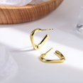 thumbnail image 2 of Pendientes geométricos de Metal para mujer, diseño de nicho, sensación Premium, temperamento, pendientes delicados, 2 of 5