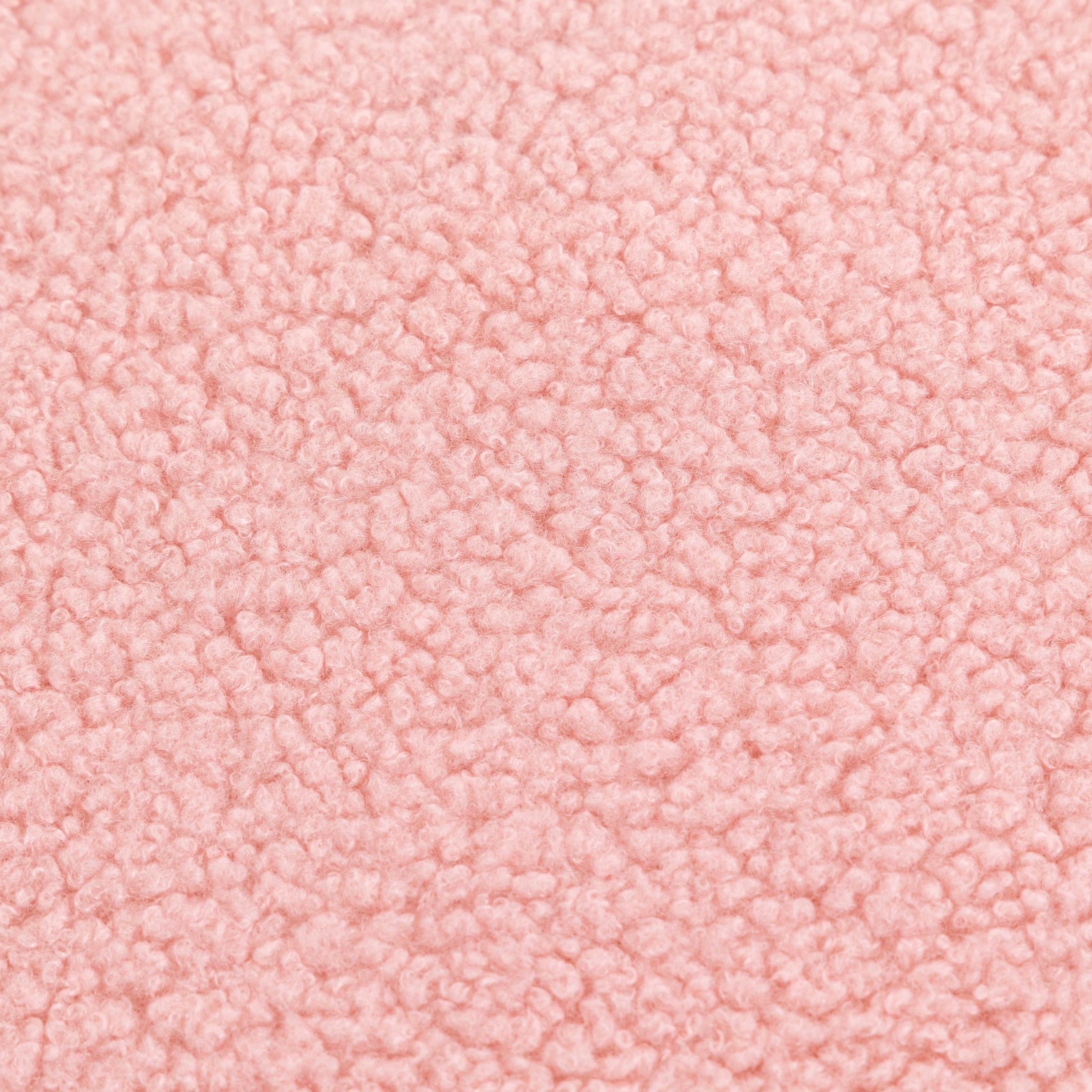 Aukfa Upholstered Accent Rocking Chair with High-Density Foam Cushio for Living Room Bedroom Reading,250 lbs Capacity,Pink