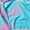 Flamingo Blue / Pink, variant on 100% Cotton Jacquard 2 Pack 30" x 60" Printed Beach & Pool Towels