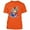 Orange, variant on Funny American Flag Kitty Printed Design Man T-shirt Short Sleeve T-Shirt Soft and Comfy Shirt, Lightweight Shirt Orange Tee Small