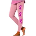 thumbnail image 1 of MKLEKYY Leggings con estampado de cintura alta para el Mes de la Prevención del Cáncer de Mujeres, Leggings de ejercicio para levantamiento de pesas, pantalones de yoga (3), 1 of 4