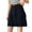 Black, variant on MIXUE Skirts For Women Summer Solid Color High Waist A Line Casual Mini Denim Skirt Activewear,Black,L
