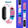 thumbnail image 5 of Reloj de pulsera luminoso con personaje de dibujos animados para niños de Disney Stitch Sonic, LED táctil, resistente al agua, regalo deportivo, juguetes, 5 of 5