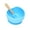 Blue, variant on Visland Silicone Spoon Bowl Set with Suction Cup Baby Eating Training Anti-slip Dinnerware for Children