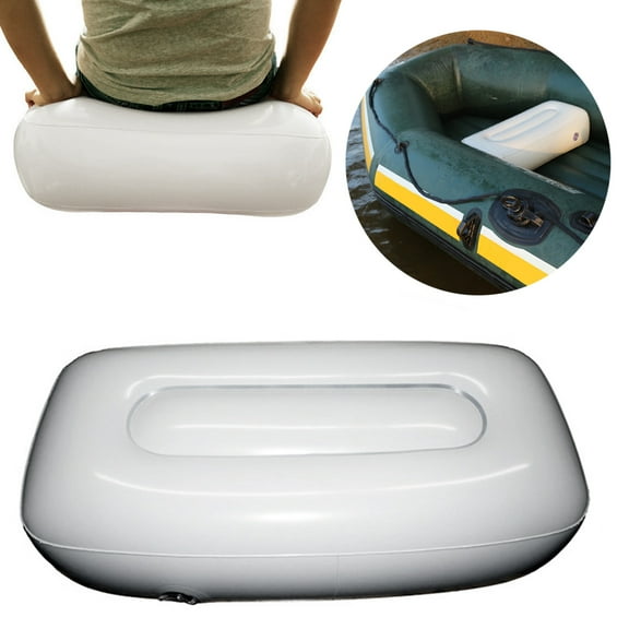 Walbest Air Cushion Seat, Kayak Canoe Boat Chair Cushion Comfortable Waterproof Fishing Air PVC Inflatable Boat Seat Cushion for Camping Fishing Rowing