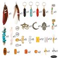 thumbnail image 3 of 150pcs/set Naturel Gravier Cristal Aluminium Feuille Accessoires de Cheveux, 3 of 5