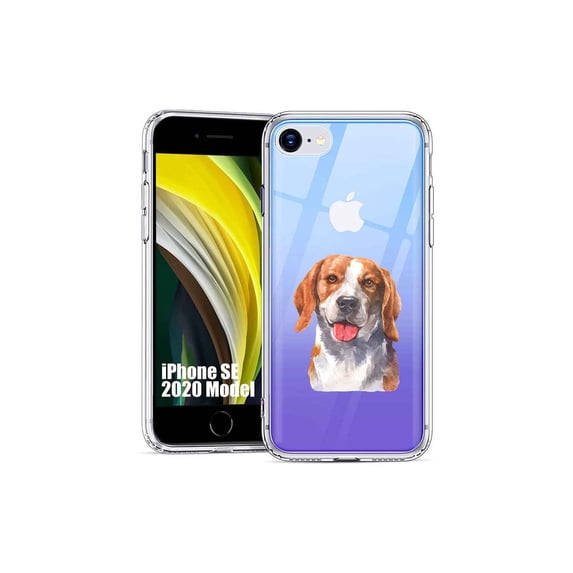 TalkingCase Slim Phone Case Cover Compatible for Apple iPhone SE 2022/3rd/2020/8/7, Dog Watercolor 15 Print, USA