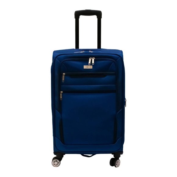 Maleta Mainstays con Cierres con Agarradera con Ruedas Azul