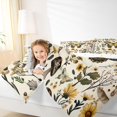 thumbnail image 4 of Feelyou Hippie Tribal Butterfly Full Size Comforter Sets, Cartoon Jungle Mushroom Bedding Comforter Set, Rustic Groovy Sunflower Reversible Bedding Sets, Super Cozy Room Decor, 3pcs, 4 of 8