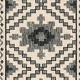 thumbnail image 2 of SAFAVIEH Veranda Magna Southwestern Indoor/Outdoor Runner Rug, 2'3" x 14', Ivory/Slate, 2 of 7