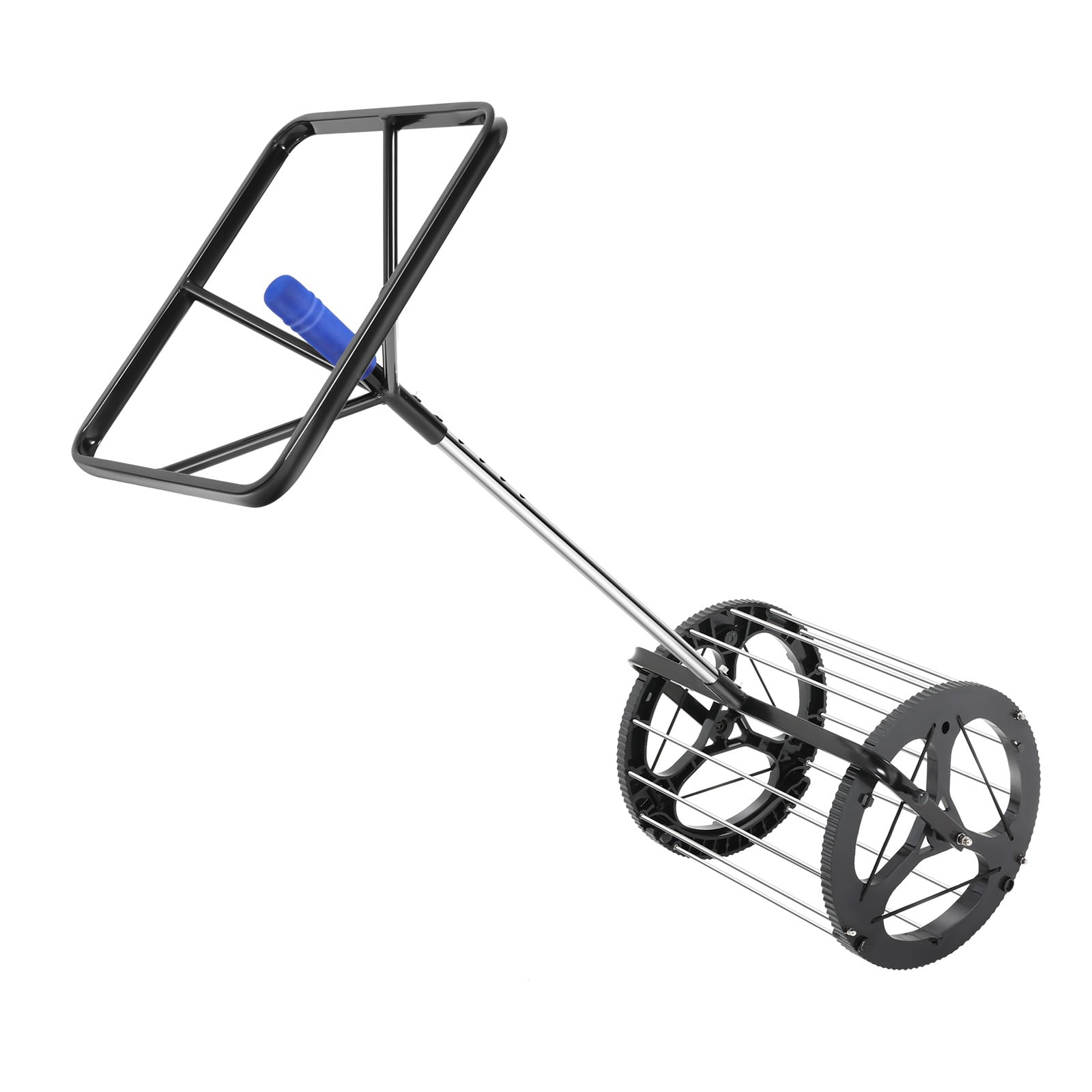Floorstanding Stainless Steel Tennis Ball Collector 2 in 1 Ball Catcher Automatic Tennis Training Ball Picker
