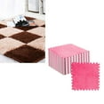 thumbnail image 2 of 10PCS Plush Puzzle Foam Floor Mat, Square Interlocking Carpet Tiles Fluffy Tiles Play Mat Baby Play Mats Baby Puzzle Mat Children Rug Soft Climbing Area Rugs, 2 of 8