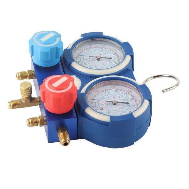 Air Conditioner Fluorine Gauge,Fluoridation Refilling Dual Gauge