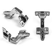 Berta 45 Degree Soft/Self Close Full Overlay Frameless Corner Cabinet Hinges with Screws (2 Pack)