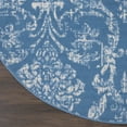 thumbnail image 3 of Nourison Bliss Vintage Farmhouse Blue 5'3" x Round Area Rug, (5' Round), 3 of 6