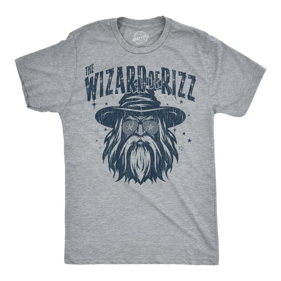 Mens Funny T Shirts The Wizard Of Rizz Sarcastic Graphic Novelty Tee for Men Graphic Tees
