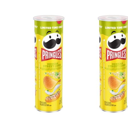 Pringles Mexican Street Corn Potato Crisps, 5.5 oz Cans, 2 Pack