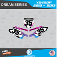 thumbnail image 3 of Kalair GFX Graphics Kit for Yamaha YZ450F (2010-2013) Dream Series, 3 of 5