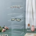 thumbnail image 2 of Soporte de 5 niveles para gafas de sol, organizador de gafas, soporte de exhibición de acrílico transparente para decoración del hogar, 2 of 5