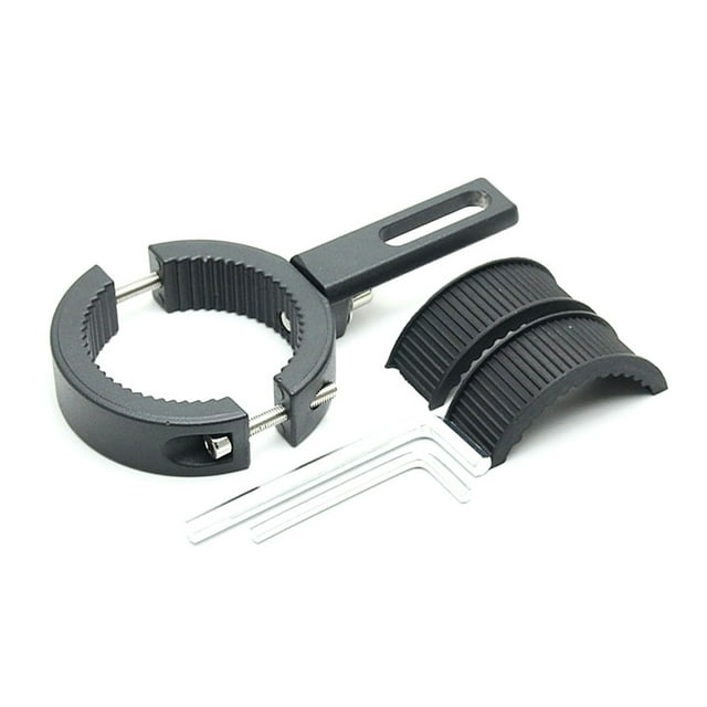 mmirethe Black Durable Light Lamp Holder For Motorcycle Headlight With Strong Load-bearing Capacity 3.8-6cm diameter 3Set