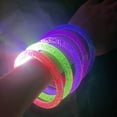 thumbnail image 3 of 6/12/24/30/48/60pcs Led Bracelets Wristband Glow In The Dark Party Favor Supplies Neon Light Up Bracelet Toys Wedding Decoration, 3 of 6